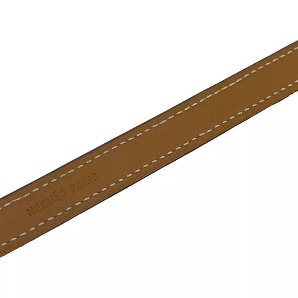 Auth HERMES Sellier Looping Replacement Strap Bracelet Brown Leather - Picture 15 of 16